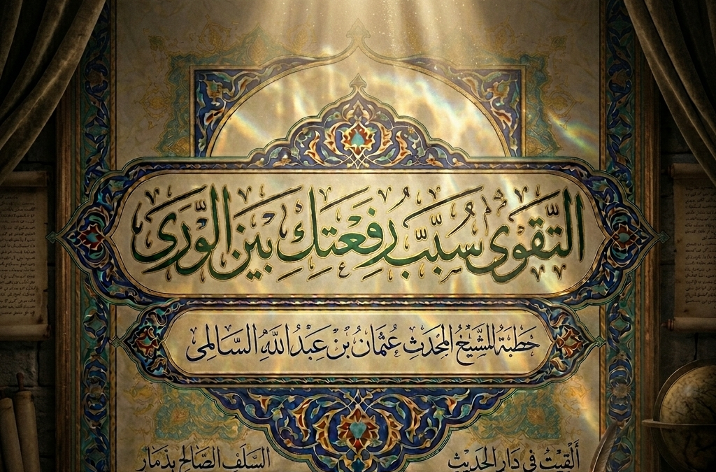 التقوى سبب رفعتك بين الورى